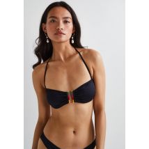 Haut de maillot de bain bandeau - Noir - 44 - Femme - Monoprix Premium