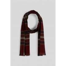 Echarpe à carreaux - Rouge foncé - Unique - Homme - Monoprix Homme