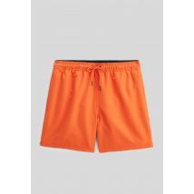Short de bain uni - Orange - S - Homme - Monoprix