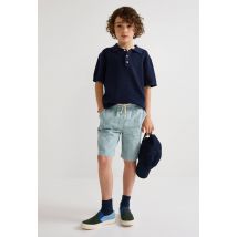 Bermuda seersucker - Bleu - 10 ans - Enfant - Monoprix Kids