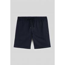 Bermuda élastiqué en coton bio - Bleu foncé - 46 - Homme - Monoprix Homme