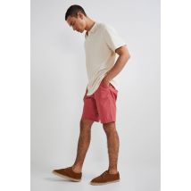 Bermuda en popeline de coton bio - Rose foncé - 38 - Homme - Monoprix Homme