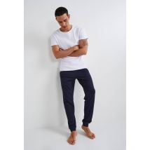 Pantalon en jersey en coton bio gots - Bleu foncé - L - Homme - Monoprix