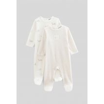 Bout'chou - Lot de 2 dors-bien imprimés en coton bio, oeko-tex - Beige Ecru - 18 mois - Bébé