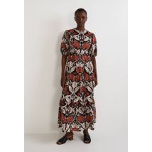 Robe ample imprimée - Noir - 36 - Femme - Monoprix