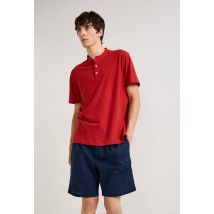 Bermuda à pince en mélange coton et lin - Bleu - 40 - Homme - Monoprix Homme