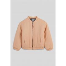 Cardigan à zip en gaze de coton bio - Beige - 10 ans - Enfant - Monoprix
