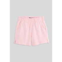 Short uni en molleton contenant du coton bio - Rose clair - 3 ans - Enfant - Monoprix