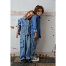Veste en jean - Bleu clair - 14 ans - Enfant Fille - Monoprix