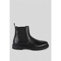 Bottines chelsea en cuir - Noir - 41 - Homme - Monoprix Premium