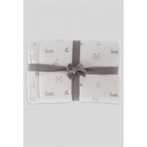 Bout'chou - Couverture bébé imprimée en coton bio - Beige Ecru - Unique - Bébé