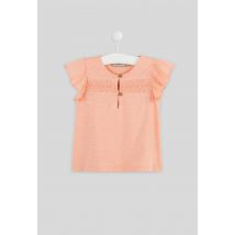 Bout'chou - Blouse manches courtes unie en coton bio, certifié oeko-tex - Rose - 18 mois - Bébé Fille