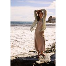 Robe fines bretelles unie - Beige clair - L - Femme - Monoprix