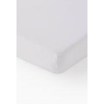 Drap housse, percale de coton, 100% coton bio gots - Blanc - 160x200 cm - Monoprix