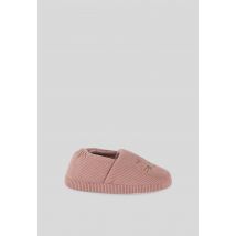 Chaussons fille velours côtelé - Rose - 36-37 - Enfant Fille - Monoprix