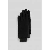 Gants bi-matière à manche élastiquée - Noir - 9 ET DEMIE - Homme - Monoprix Premium