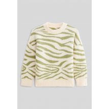 Pull jacquard - Vert clair - 5 ans - Enfant Fille - Monoprix