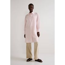 Robe chemise courte rayée - Rose clair - S - Femme - Monoprix