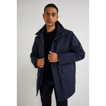 Parka à capuche en coton - Bleu foncé - S - Homme - Monoprix