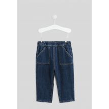 Bout'chou - Jean taille élastique doublé en coton - Bleu - 9 mois - Bébé