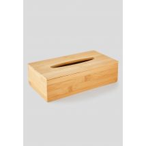Monoprix Maison - Boîte à mouchoirs rectangulaire, bambou - Jaune - Unique