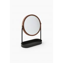 Monoprix Maison - Miroir en métal bois foncé - Brun - Unique