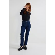 Jean droit court - Bleu - 34 - Femme - Monoprix