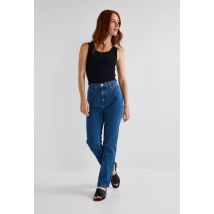 Jean droit court - Bleu foncé - 46 - Femme - Monoprix