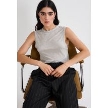 Débardeur contenant de la laine - Gris - L - Femme - Monoprix