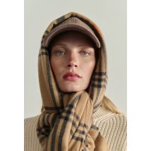 Echarpe à carreaux, matière recyclée - Beige - Unique - Femme - Monoprix