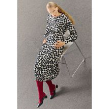 Robe longue imprimée - Beige Ecru - 34 - Femme - Monoprix