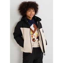 Veste de ski col montant - Noir - 8-10 ans - Enfant - Monoprix