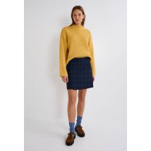 Pull col rond point fantaisie - Jaune - L - Femme - Monoprix Premium