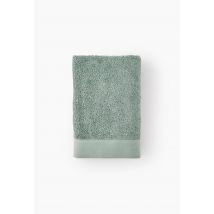 Monoprix Maison - Serviette de toilette unie, en coton bio gots - Vert clair - 30x50 cm