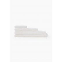 Monoprix Maison - Serviette de toilette unie, en coton bio gots - Blanc - 30x50 cm