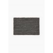 Monoprix Maison - Tapis de bain chiné, 50x75cm, en coton bio gots - Blanc - 50x75 cm