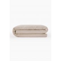 Monoprix Maison - Housse de couette 2 personnes, 240x220cm, lin lavé - Beige clair - 220x240 cm