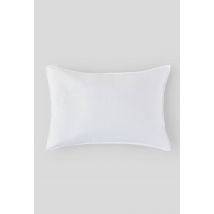 Monoprix Maison - Taie oreiller unie, percale de coton, 100% coton bio gots - Blanc - 63x63 cm