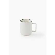 Monoprix Maison - Mug finition liseré, 32cl - Blanc - Unique