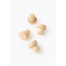 Monoprix - 4 bouchons avec tête - Beige clair - Unique