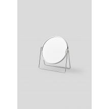 Monoprix Maison - Miroir sur pied metal filaire grossissant inox x3 - Gris argent - Unique
