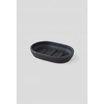 Monoprix Maison - Porte savon, polyrésine noire mouchetée blanche - Noir - Unique