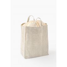 Monoprix Maison - Panier à linge rectangulaire 100% coton - Gris - Unique