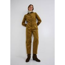Combinaison pantalon en velours - Vert - 34 - Femme - Monoprix