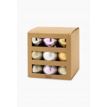 Boite de 27 boules, 50mm, en plastique - Rose clair - Unique - Monoprix