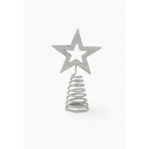 Mini cimier étoile paillette, 15cm - Gris argent - Unique - Monoprix