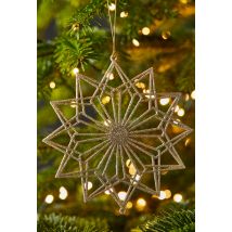 Ornement étoile en métal, 15cm - Or - Unique - Monoprix