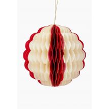 Maxi boule ondulée en papier - Rouge - Unique - Monoprix