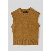 Pull sans manches uni - Jaune foncé - 10 ans - Enfant Fille - Monoprix
