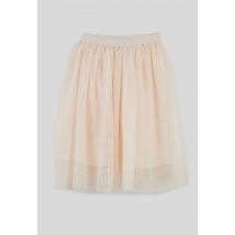 Jupon en tulle brode - Beige clair - 3 ans - Enfant - Monoprix